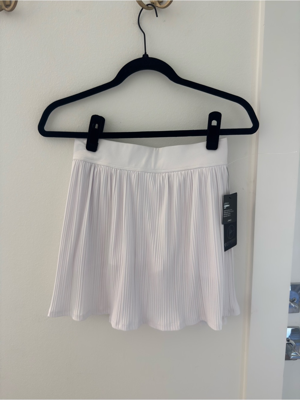 90 Degree By Reflex White Pleated Skater Skirt